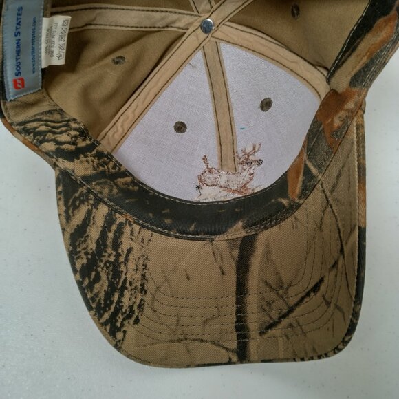 Southern States Deer Hunting Cap Hat Tree Leaf Camo Camouflage Canvas Farm Ag - Picture 7 of 14